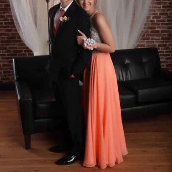 Coral Prom Dress - Picture 6 of 6